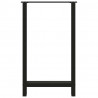 Nogi do stołu barowego czarne 2 szt. 60x(100-101) cm stal