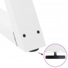 Nogi do stołu jadalnego 2 szt. Białe 90x(72-73,3) cm Stal