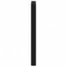 Nogi do stołu barowego czarne 2 szt. 60x(100-101) cm stal