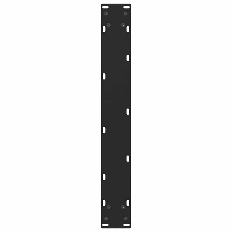 Nogi do stołu barowego czarne 2 szt. 60x(100-101) cm stal