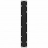Nogi do stołu barowego czarne 2 szt. 60x(100-101) cm stal