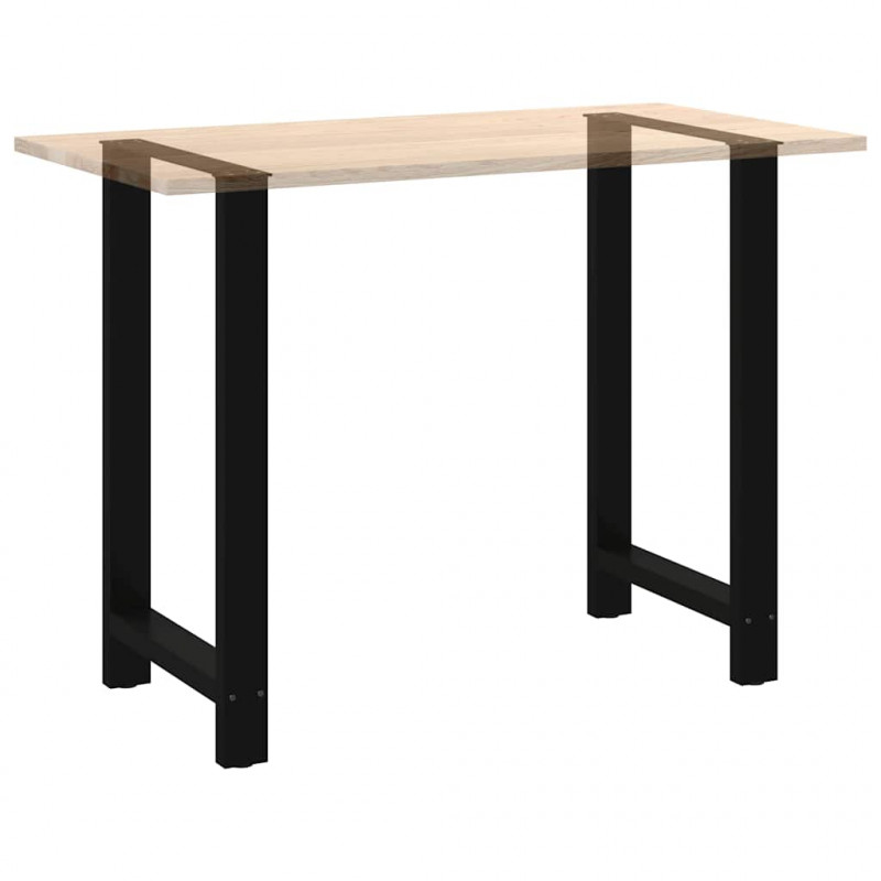 Nogi do stołu barowego czarne 2 szt. 60x(100-101) cm stal