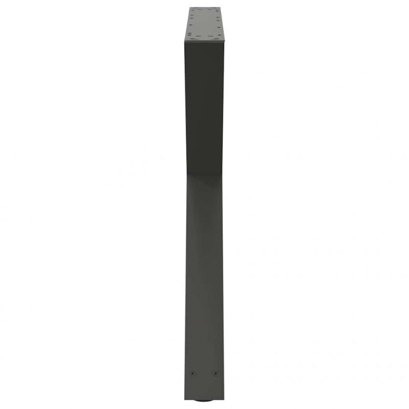 Nogi do stołu jadalnego 2 szt. Antracyt 90x(72-73,3) cm Stal