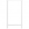 Nogi do stołu barowego białe 2 szt. 60x(100-101) cm stal
