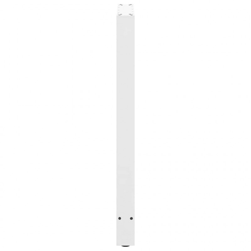Nogi do stołu barowego białe 2 szt. 60x(100-101) cm stal