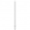 Nogi do stołu barowego białe 2 szt. 60x(100-101) cm stal