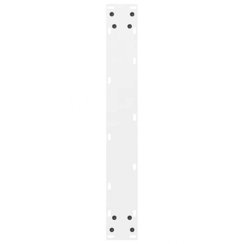 Nogi do stołu barowego białe 2 szt. 60x(100-101) cm stal