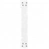 Nogi do stołu barowego białe 2 szt. 60x(100-101) cm stal