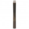 Nogi do stołu jadalnego 2 szt. Naturalna stal 90x(72-73,3) cm Stal