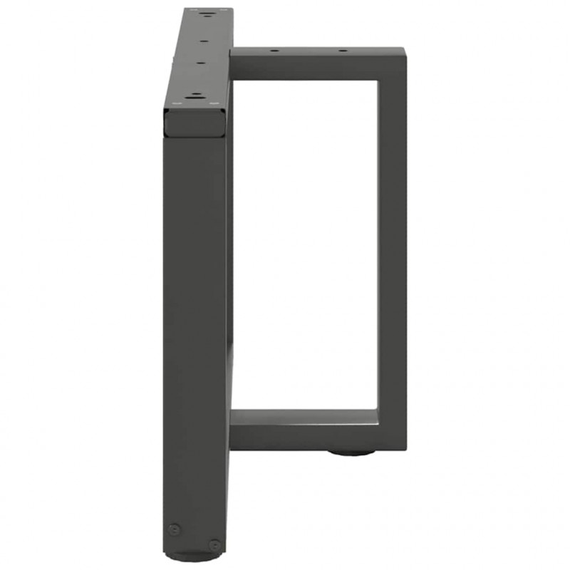 Nogi do stolika kawowego w kształcie litery T 2 szt. Antracyt 70x25x(42-43) cm Stal