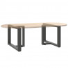 Nogi do stolika kawowego w kształcie litery T 2 szt. Antracyt 70x25x(42-43) cm Stal