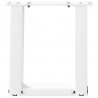 Nogi do stolika kawowego w kształcie litery U 2 szt. Białe 30x(30-31) cm Stal
