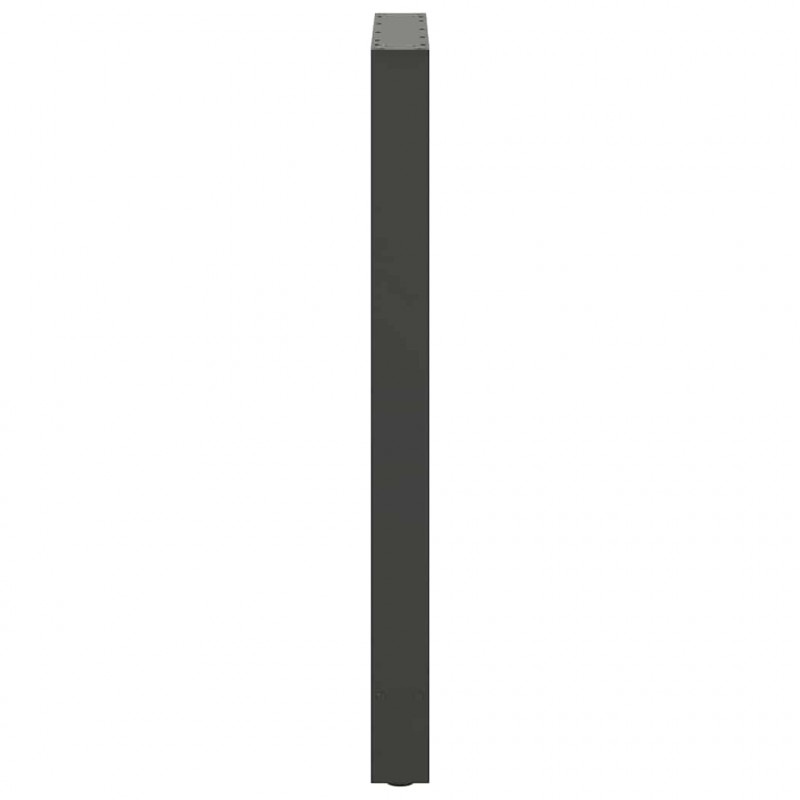 Nogi do stołu barowego Antracyt 2 szt. 60x(100-101) cm Stal