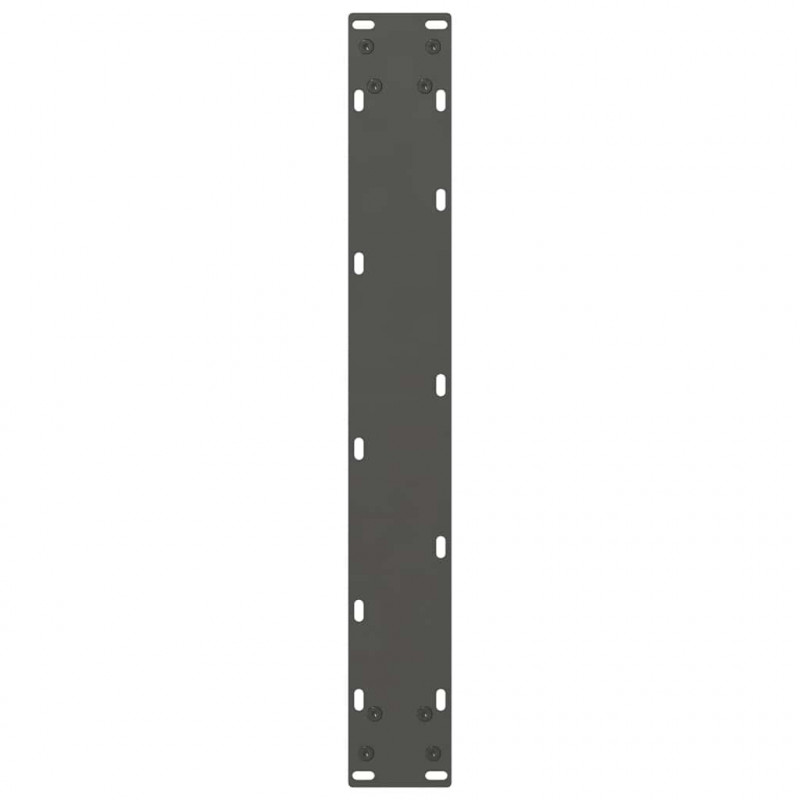 Nogi do stołu barowego Antracyt 2 szt. 60x(100-101) cm Stal