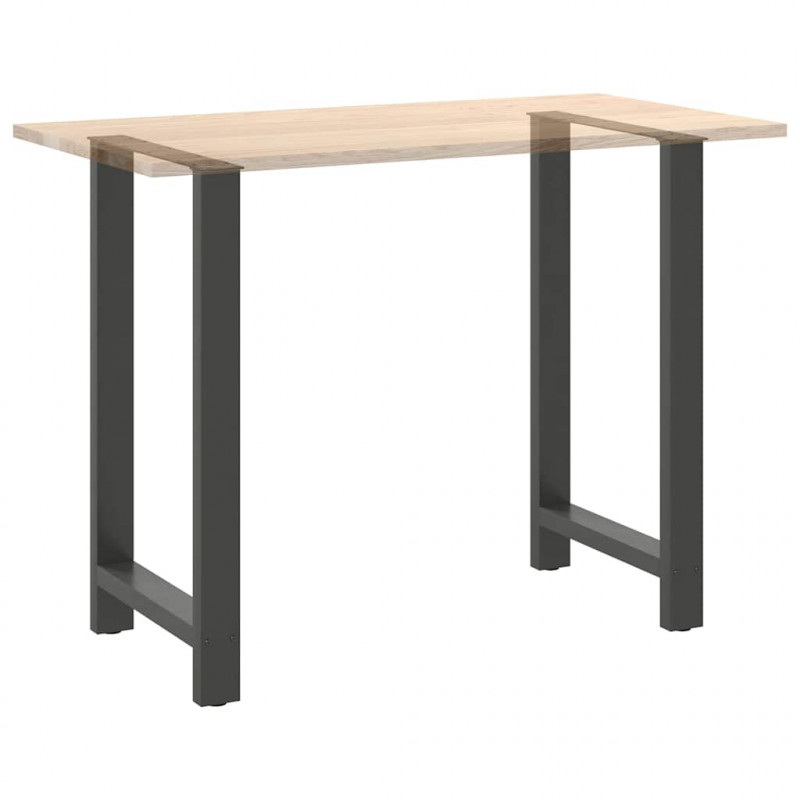 Nogi do stołu barowego Antracyt 2 szt. 60x(100-101) cm Stal