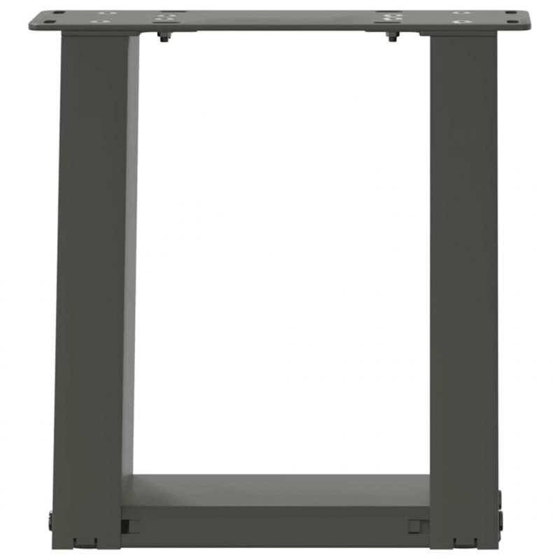 Nogi do stolika kawowego w kształcie litery U 2 szt. Antracyt 30x(30-31) cm Stal