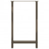 Nogi do stołu barowego Naturalna stal 2 szt. 60x(100-101) cm Stal