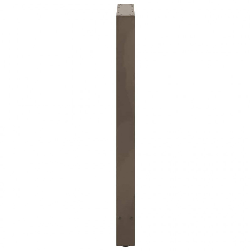 Nogi do stołu barowego Naturalna stal 2 szt. 60x(100-101) cm Stal