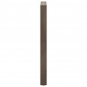 Nogi do stołu barowego Naturalna stal 2 szt. 60x(100-101) cm Stal