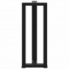 Nogi do stołu konsolowego w kształcie litery T 2 szt. Czarne 25x28x(72-73) cm Stal