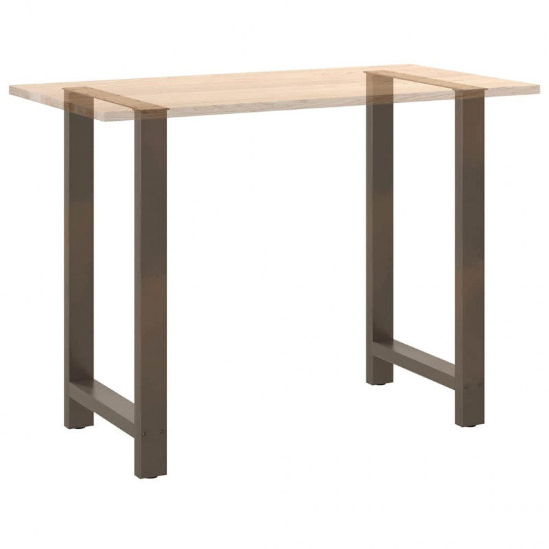 Nogi do stołu barowego Naturalna stal 2 szt. 60x(100-101) cm Stal