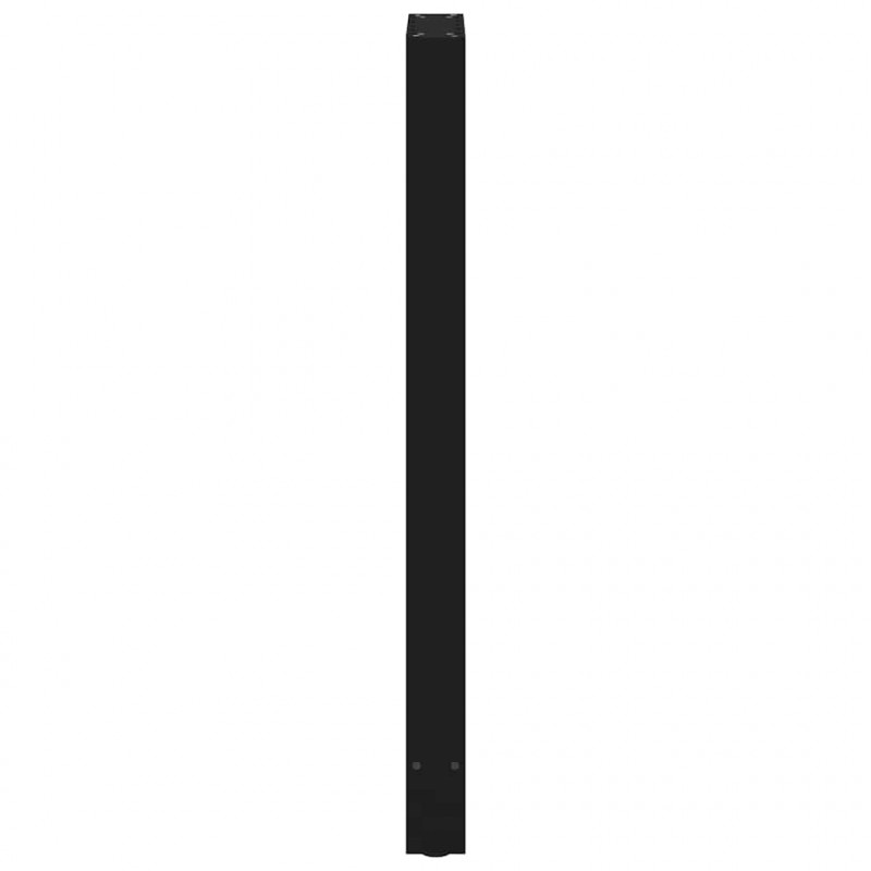 Nogi do stołu barowego czarne 2 szt. 40x(110-111) cm stal