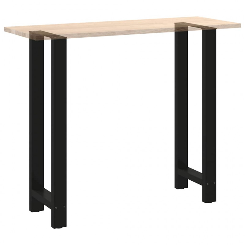 Nogi do stołu barowego czarne 2 szt. 40x(110-111) cm stal