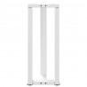 Nogi do stołu konsolowego w kształcie litery T 2 szt. Białe 25x28x(72-73) cm Stal