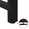 Nogi do stołu barowego czarne 2 szt. 40x(110-111) cm stal