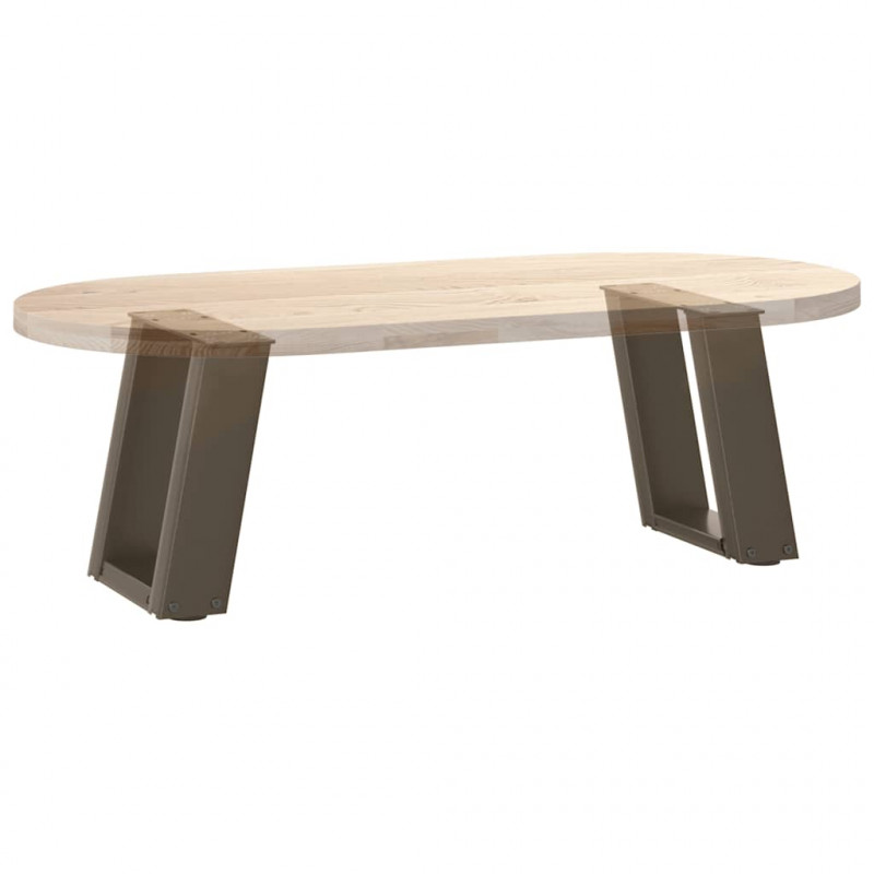 Nogi do stolika kawowego w kształcie litery U 2 szt. Naturalna stal 30x(30-31) cm Stal