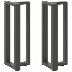 Nogi do stołu konsolowego w kształcie litery T 2 szt. Antracyt 25x28x(72-73) cm Stal