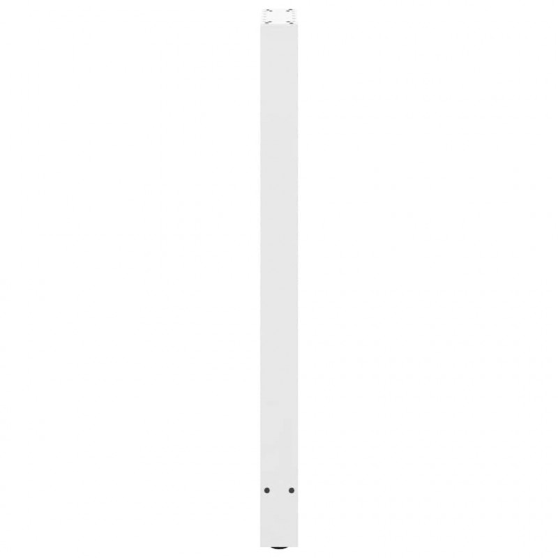 Nogi do stołu barowego białe 2 szt. 40x(110-111) cm stal