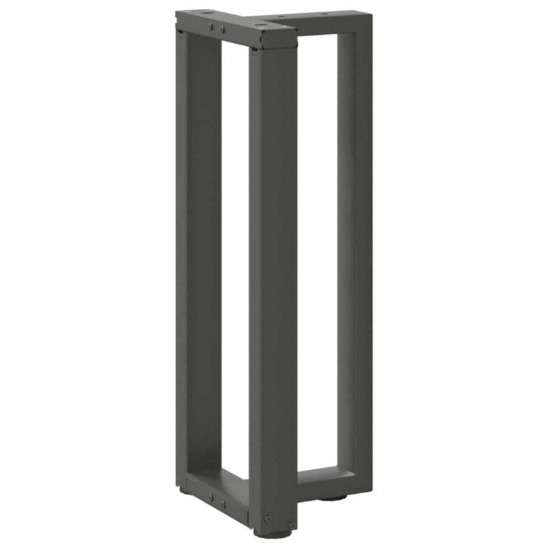 Nogi do stołu konsolowego w kształcie litery T 2 szt. Antracyt 25x28x(72-73) cm Stal