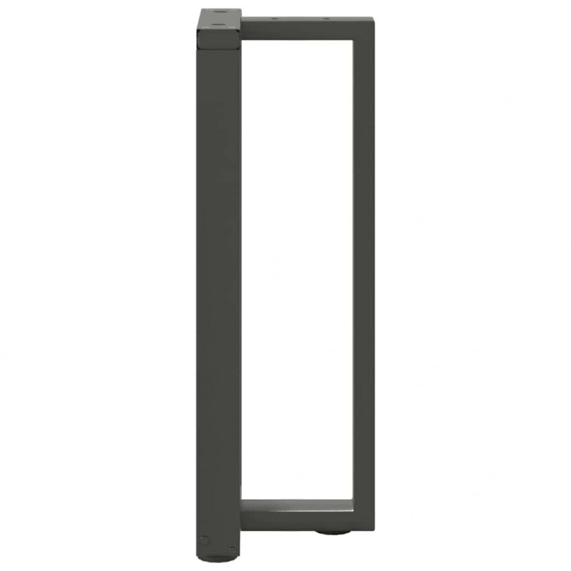 Nogi do stołu konsolowego w kształcie litery T 2 szt. Antracyt 25x28x(72-73) cm Stal