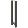 Nogi do stołu barowego Antracyt 2 szt. 40x(110-111) cm Stal
