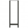 Nogi do stołu barowego Antracyt 2 szt. 40x(110-111) cm Stal