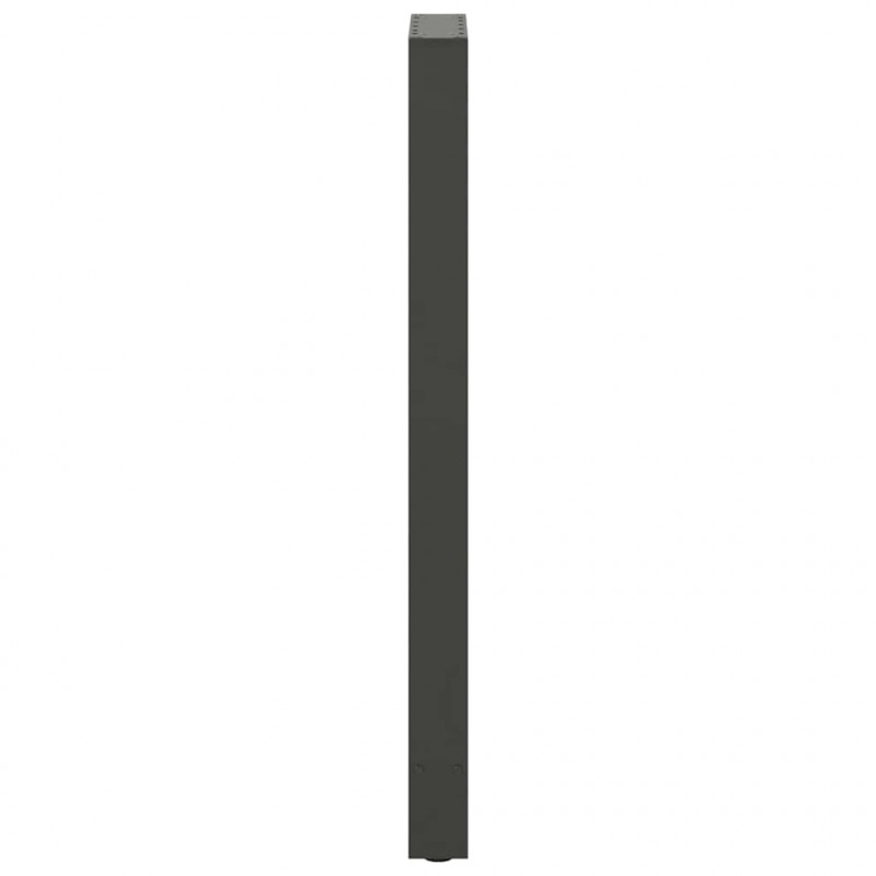Nogi do stołu barowego Antracyt 2 szt. 40x(110-111) cm Stal