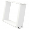 Nogi do stolika kawowego w kształcie litery U 2 szt. Białe 40x(30-31) cm Stal