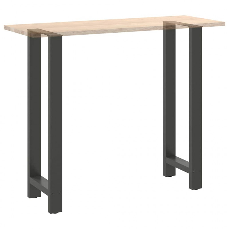 Nogi do stołu barowego Antracyt 2 szt. 40x(110-111) cm Stal