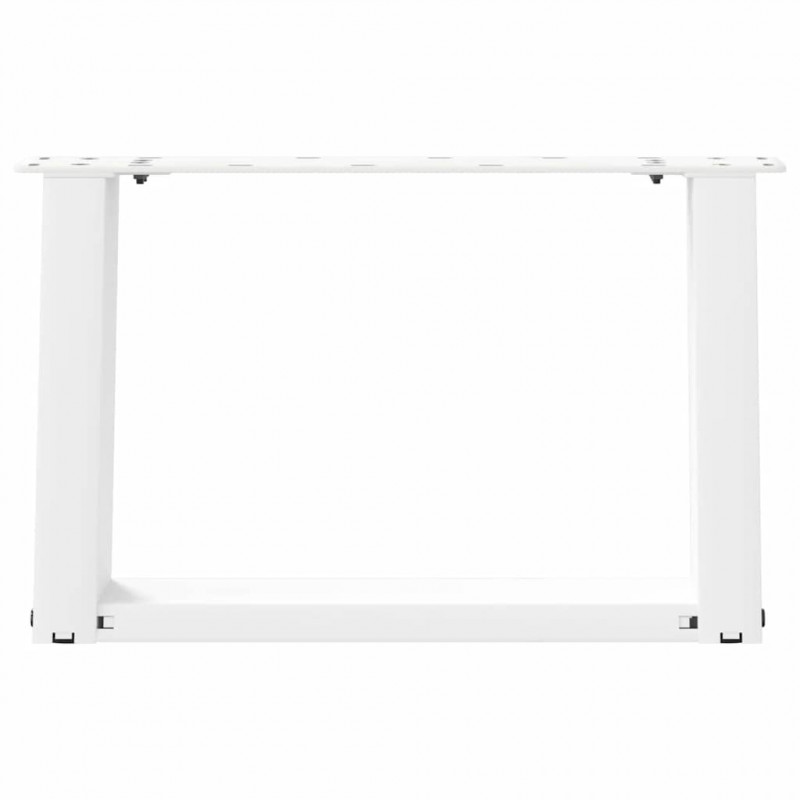 Nogi do stolika kawowego w kształcie litery U 2 szt. Białe 40x(30-31) cm Stal