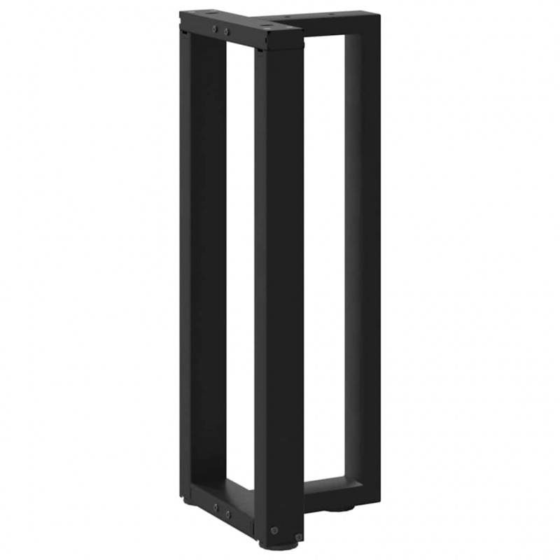 Nogi do stołu konsolowego w kształcie litery T 2 szt. Czarne 38x25x(72-73) cm Stal