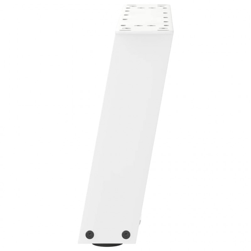 Nogi do stolika kawowego w kształcie litery U 2 szt. Białe 40x(30-31) cm Stal