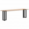 Nogi do stołu konsolowego w kształcie litery T 2 szt. Czarne 38x25x(72-73) cm Stal