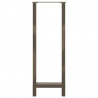 Nogi do stołu barowego Naturalna stal 2 szt. 40x(110-111) cm Stal