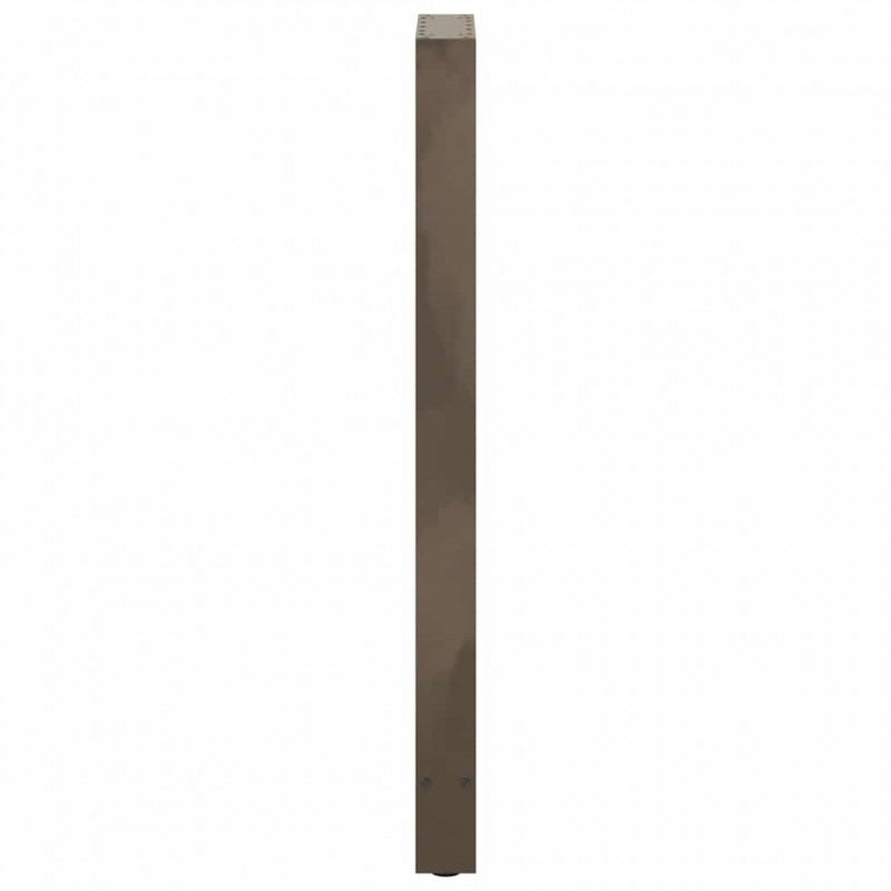 Nogi do stołu barowego Naturalna stal 2 szt. 40x(110-111) cm Stal