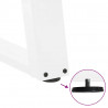 Nogi do stolika kawowego w kształcie litery U 2 szt. Białe 40x(30-31) cm Stal