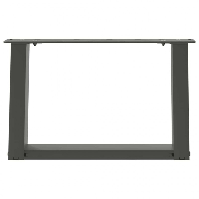 Nogi do stolika kawowego w kształcie litery U 2 szt. Antracyt 40x(30-31) cm Stal
