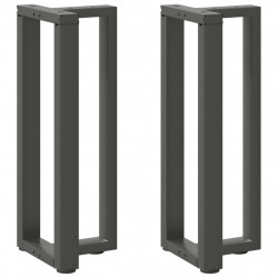 Nogi do stołu konsolowego w kształcie litery T 2 szt. Antracyt 38x25x(72-73) cm Stal