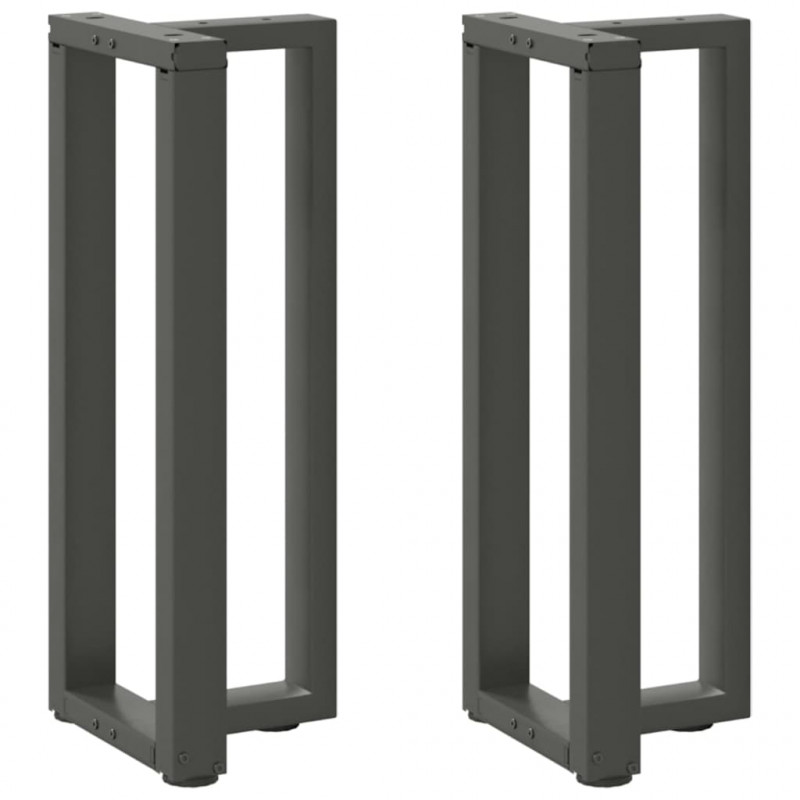 Nogi do stołu konsolowego w kształcie litery T 2 szt. Antracyt 38x25x(72-73) cm Stal