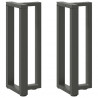 Nogi do stołu konsolowego w kształcie litery T 2 szt. Antracyt 38x25x(72-73) cm Stal